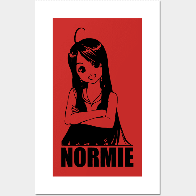 Plain NORMIE Girl - Cuteness Overload Wall Art by sadpanda